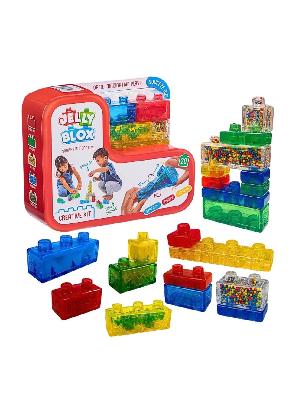 3 Goliath Jelly Blox Creative Kit, 20 Pc Sets